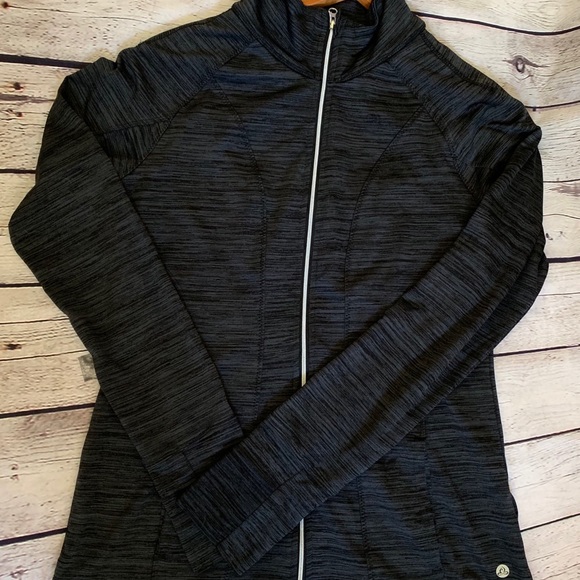 Apana Jackets & Coats Apana Fitted Yoga Zip Up Jacket Size Medium Poshmark